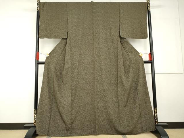 平和屋着物●上質な小紋　花尽くし　正絹　逸品　AABG5404cs
