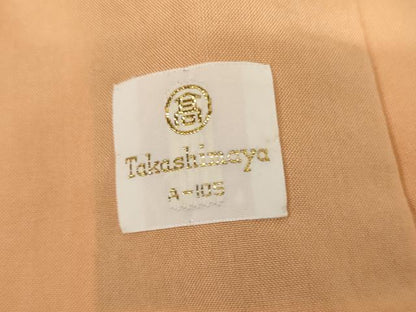 平和屋着物●お召　縞　高島屋扱い　正絹　逸品　AABG5417cs