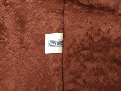 平和屋着物●訪問着　絞り　刺繍　笹竹枝花文　金糸　西武百貨店扱い　正絹　逸品　AABG5422cs