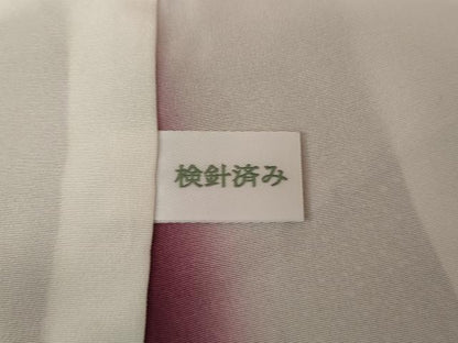 平和屋着物●江戸小紋　葡萄枝葉文　正絹　逸品　AABG5424cs