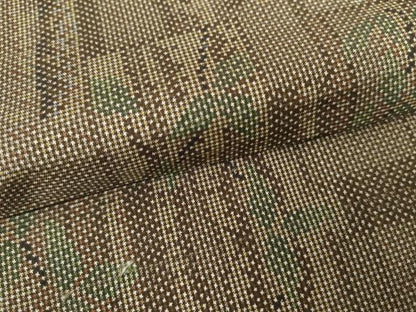 平和屋着物●本場大島紬　一元絣　枝葉文　正絹　逸品　未使用　AABG5427cs
