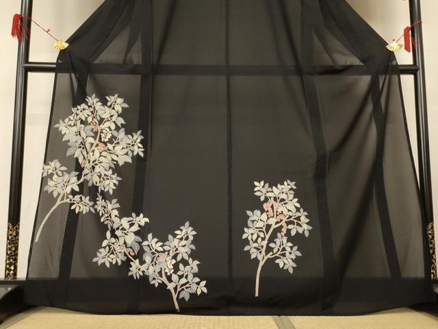 平和屋着物＊夏物　訪問着　絽　友禅　南天文　そごう百貨店扱い　正絹　逸品　AABG5448jd
