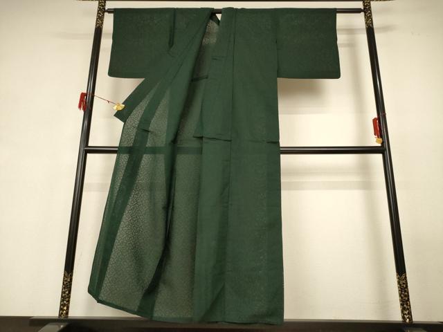 平和屋着物＊夏物 色無地 紗 鉄色 正絹 逸品 AABG5450jd