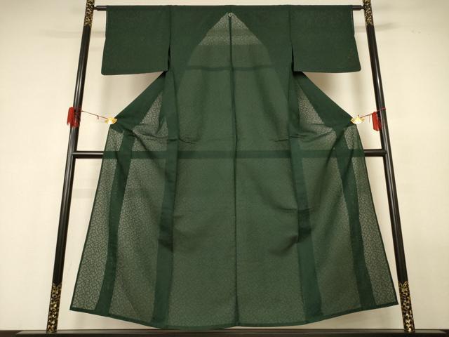 平和屋着物＊夏物 色無地 紗 鉄色 正絹 逸品 AABG5450jd