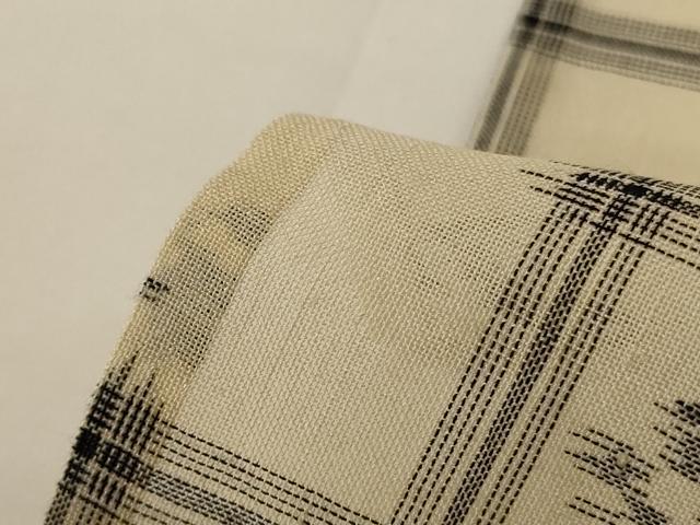 平和屋着物＊夏物 紗紬 琉球絣文様 正絹 逸品 AABG5451jd