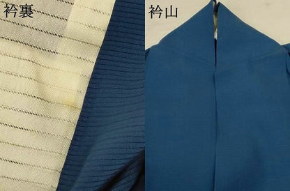 平和屋着物＊夏物 色無地 絽 熨斗目花色 正絹 逸品 AABG5457jd