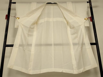 平和屋着物＊夏物 長襦袢 絽 鳥の子色 正絹 逸品 AABG5463jd