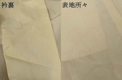 平和屋着物＊夏物 長襦袢 萩紋紗 白色 AABG5464jd