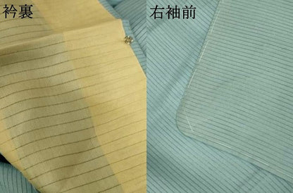 平和屋着物＊夏物 色無地 絽 千草鼠色 正絹 逸品 AABG5465jd
