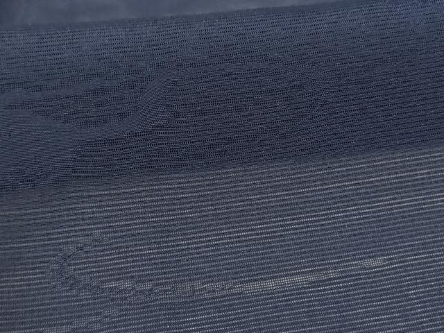 平和屋着物＊夏物 色無地 絽 霞文 青褐色 正絹 逸品 AABG5466jd