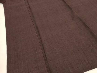平和屋着物＊夏物 手織竹絲布 紬 憲法色 康石オリジナル 絹×竹糸 反端付き 未使用 AABG5467jd
