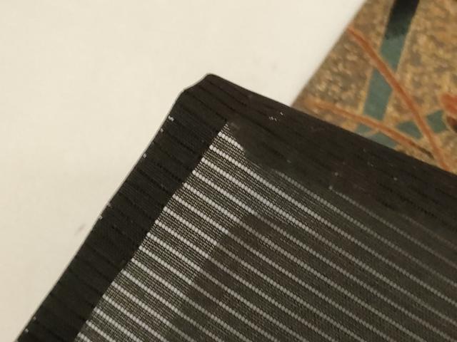 平和屋着物＊夏物 黒留袖 絽 花鼓舞鶴文 金彩 洗える着物 AABG5469jd