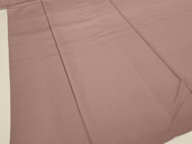 平和屋着物＊夏物 色無地 絽 赤白橡色 正絹 逸品 AABG5470jd
