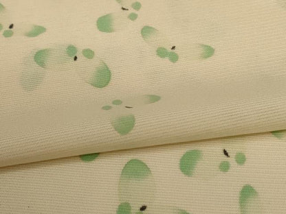 平和屋着物＊夏物 小紋 絽 舞蝶文 正絹 逸品 AABG5473jd