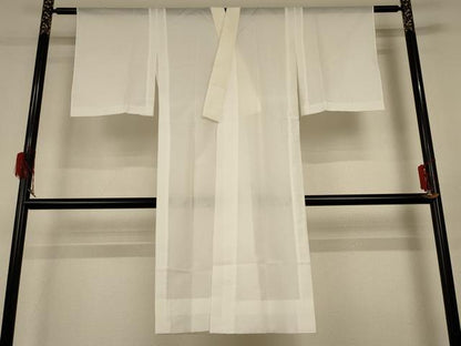 平和屋着物＊夏物 長襦袢 絽 白色 洗える着物 AABG5480jd
