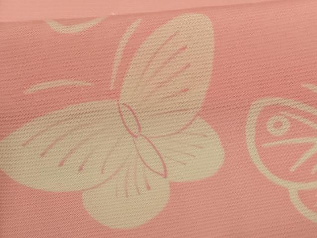 平和屋着物＊夏物　訪問着　絽　舞蝶文　正絹　逸品　AABG5487jd