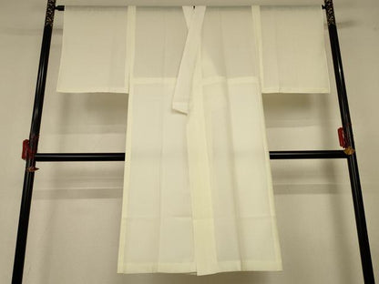 平和屋着物＊夏物 長襦袢 紗 鳥の子色 正絹 逸品 AABG5504jd