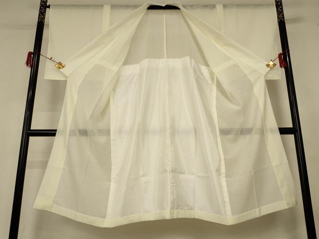 平和屋着物＊夏物 長襦袢 紗 鳥の子色 正絹 逸品 AABG5504jd