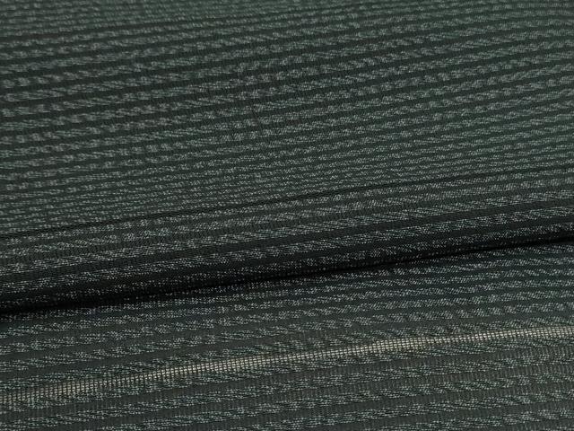 平和屋着物＊夏物 小紋 紗 横縞 正絹 逸品 AABG5513jd