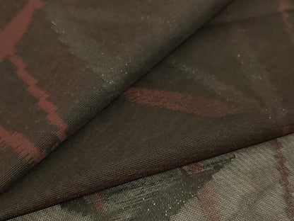 平和屋着物＊夏物 小紋 紗 草葉文 正絹 逸品 AABG5516jd