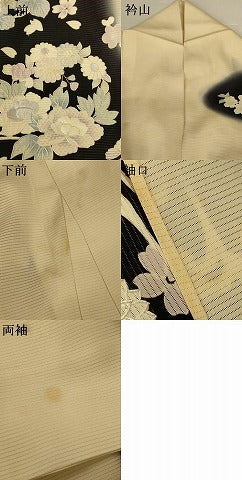 平和屋着物＊夏物　訪問着　絽　流水草花文　正絹　逸品　AABG5518jd