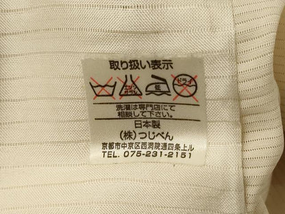 平和屋着物＊夏物　訪問着　絽　流水草花文　正絹　逸品　AABG5518jd