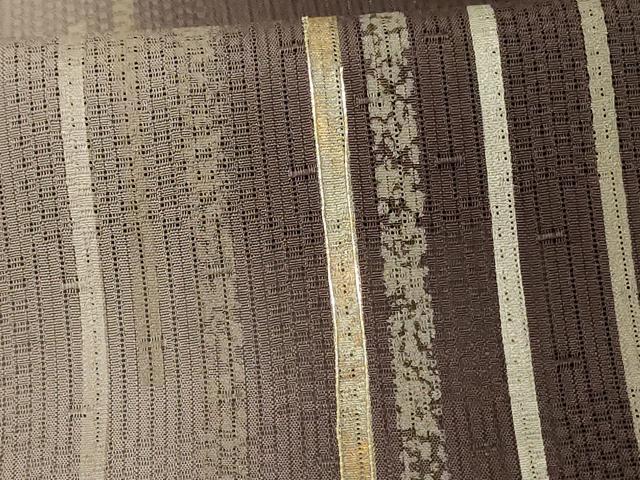 平和屋着物＊夏物 訪問着 変わり絽 駒刺繍 縞 暈し染め 正絹 逸品 AABG5538jd