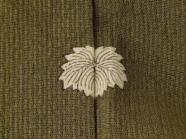平和屋着物＊夏物 色無地 紗 根岸色 柿渋染 正絹 逸品 AABG5539jd
