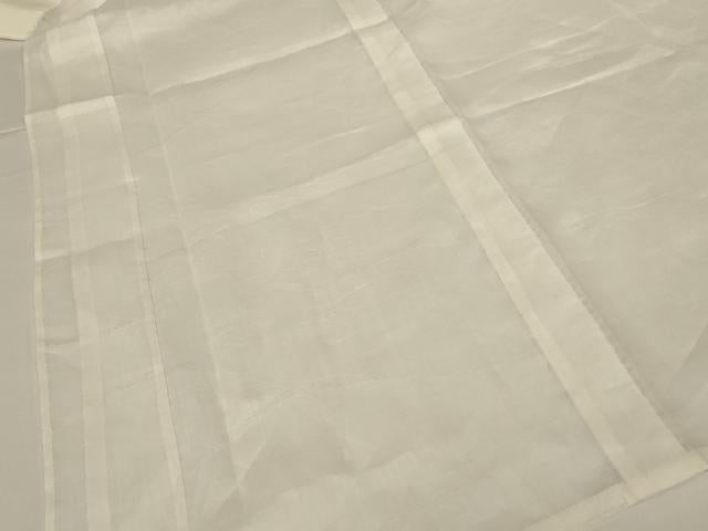 平和屋着物＊夏物 長襦袢 草花文紗 生成り色 AABG5542jd