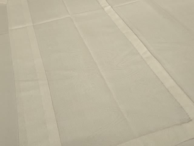 平和屋着物＊夏物 長襦袢 流水草花文紗 白色 洗える着物 AABG5547jd