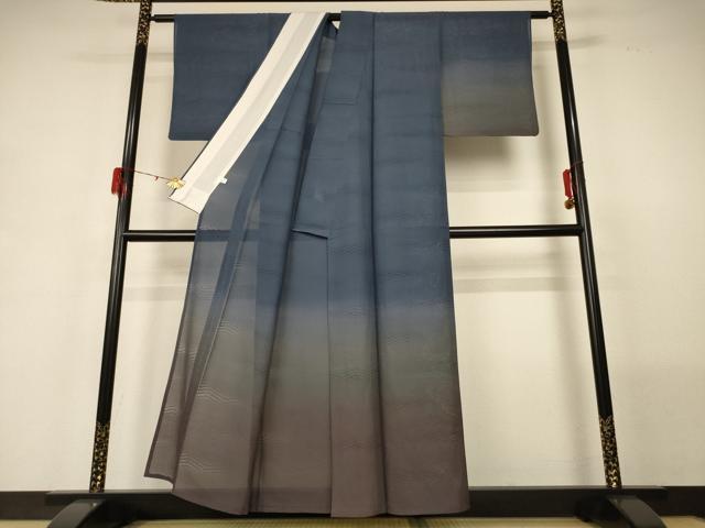 平和屋着物＊夏物　訪問着　紗　霞文　鈴乃屋扱い　正絹　逸品　AABG5556jd