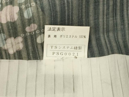 平和屋着物＊夏物 小紋 絽 吉祥花文 金彩 洗える着物 AABG5559jd