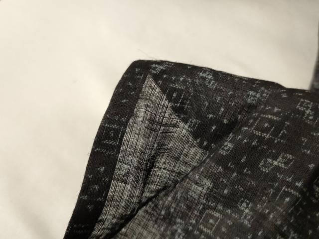 平和屋着物＊夏物 重要無形文化財 本場宮古上布 絣柄 苧麻 逸品 AABG5565jd