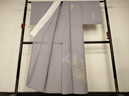 平和屋着物＊夏物　訪問着　絽　舞鳥文　正絹　逸品　AABG5568jd