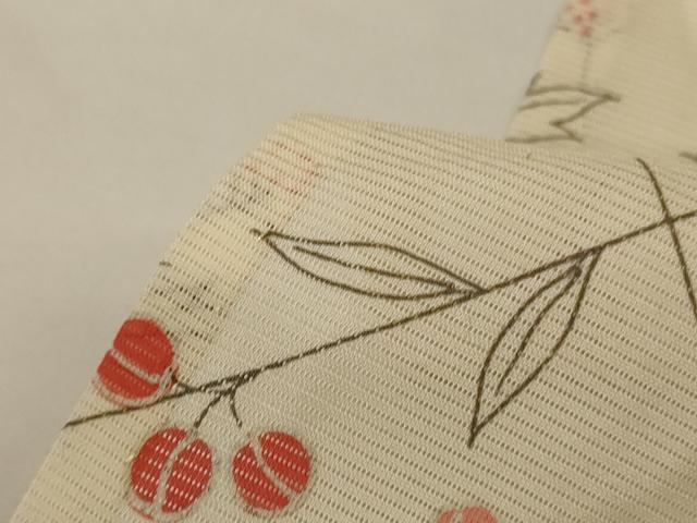 平和屋着物＊夏物 小紋 絽 萩文 正絹 逸品 未使用 AABG5569jd