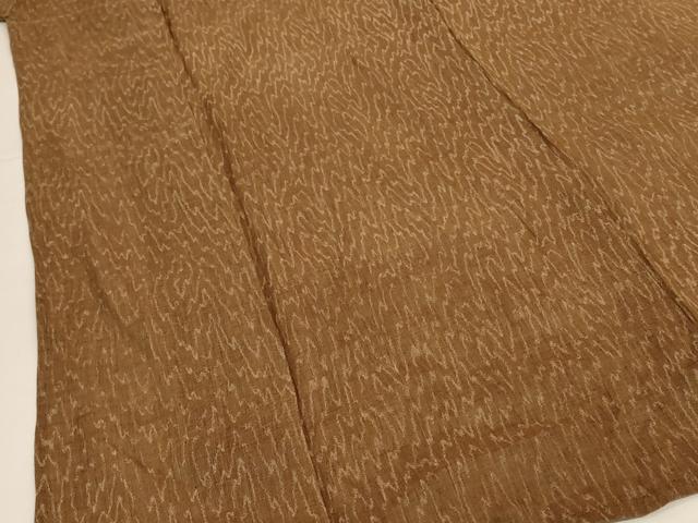 平和屋着物＊夏物 小千谷ちぢみ 杢目文 麻 逸品 AABG5570jd
