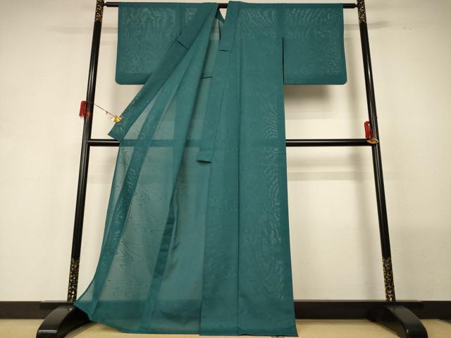 平和屋着物＊夏物 色無地 絽 流水文紗 天鵞絨色 正絹 逸品 AABG5573jd