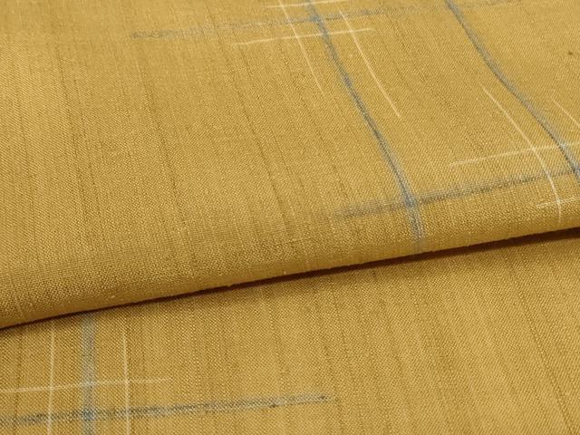 平和屋着物＊夏物 紗紬 井桁絣 高島屋扱い 正絹 逸品 AABG5587jd