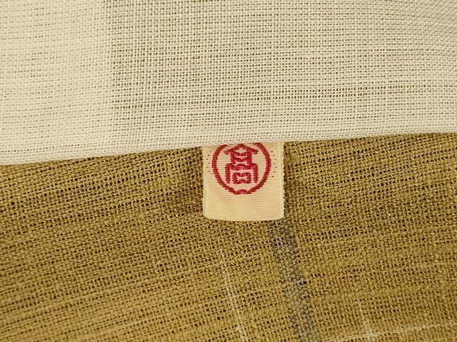 平和屋着物＊夏物 紗紬 井桁絣 高島屋扱い 正絹 逸品 AABG5587jd