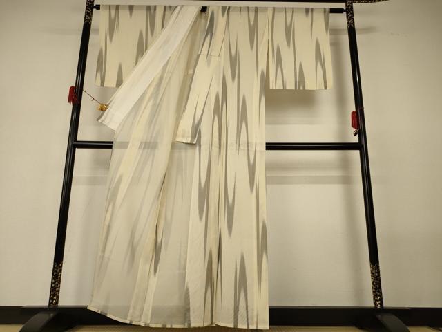 平和屋着物＊夏物 小紋 紗 霞文 正絹 逸品 未使用 AABG5592jd