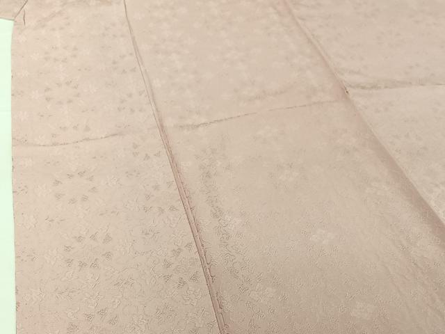平和屋着物▽上質な色無地 単衣 正倉院花地紋 淡紅藤色 正絹 逸品 AABG5605jh