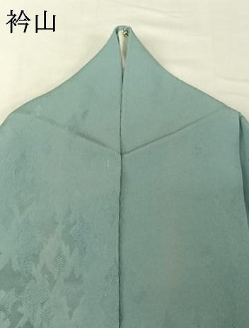 平和屋着物▽上質な色無地 単衣 樹林地紋 勿忘草色 正絹 逸品 AABG5608jh