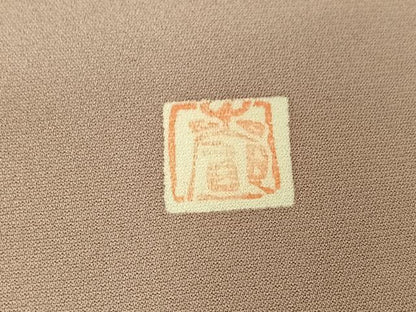 平和屋着物▽訪問着 単衣 作家物 地紙花文 金彩 正絹 逸品 AABG5613jh