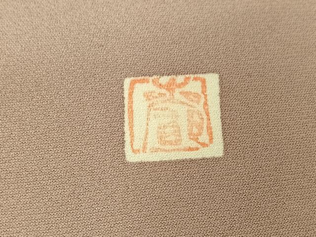 平和屋着物▽訪問着 単衣 作家物 地紙花文 金彩 正絹 逸品 AABG5613jh