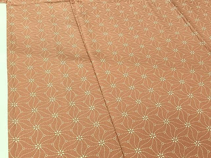 平和屋着物▽上質な小紋 単衣 花づくし 正絹 逸品 AABG5623jh