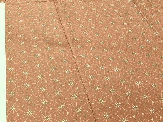 平和屋着物▽上質な小紋 単衣 花づくし 正絹 逸品 AABG5623jh