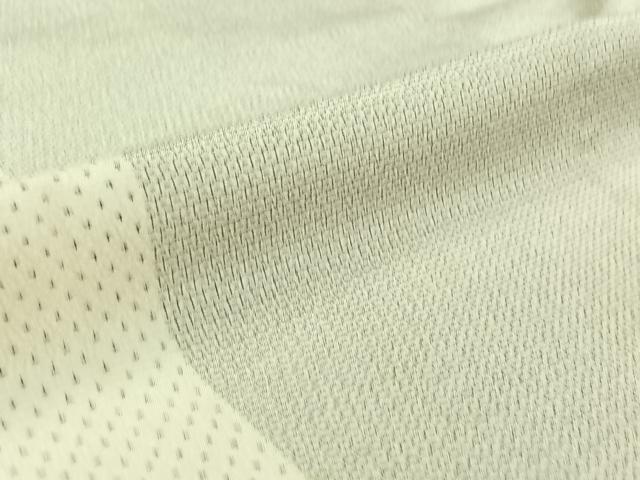 平和屋着物▽本塩沢　単衣　蚊絣　松坂屋扱い　正絹　逸品　AABG5629jh