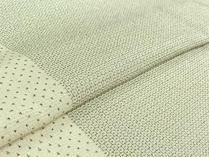 平和屋着物▽本塩沢　単衣　蚊絣　松坂屋扱い　正絹　逸品　AABG5629jh