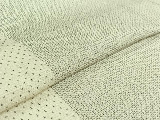 平和屋着物▽本塩沢　単衣　蚊絣　松坂屋扱い　正絹　逸品　AABG5629jh