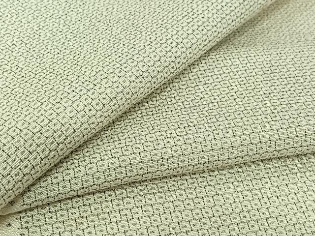 平和屋着物▽本塩沢　単衣　蚊絣　松坂屋扱い　正絹　逸品　AABG5629jh
